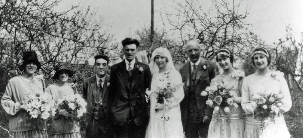 Marriage of Harriett Elizabeth Panter and John (Jack) Robert March, 1927