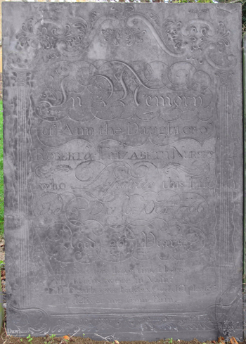 Ann Nursey - monument. Click for larger image in new window