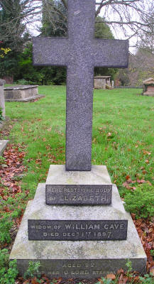 Elizabeth Cave - monument. Click for larger image in new window