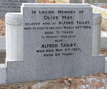 Olive May Tailby, nee Thorpe - click for larger image. Opens in new window