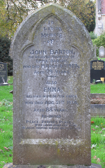 John Barton - monument. Click for larger image in new widow