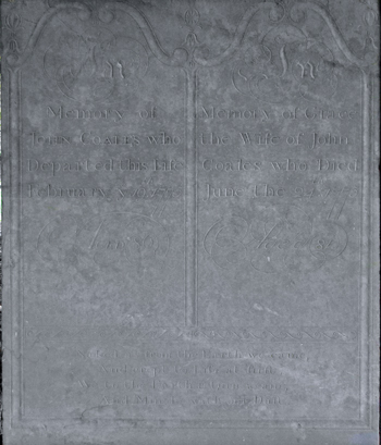 John Coales - monument. Click for larger image in new window