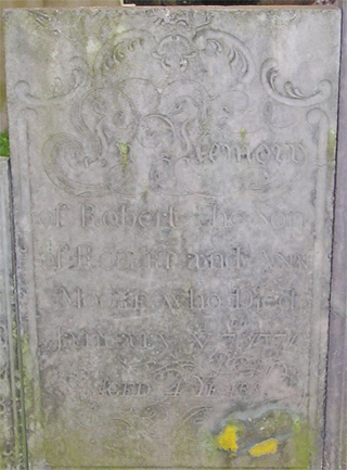 Robert Moore - monument. Click for larger image in new window
